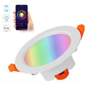 Recessed Lighting Slim Smart LED Recessed Lights WiFi Bluetooth LED Retrofit Downlight with Junction Box Work with Alexa/Google Assistant, No Hub Required  (4PCS)