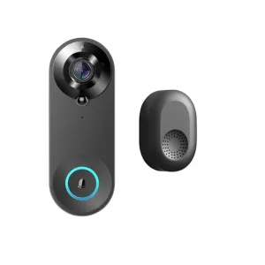 Tuya Smart Video Doorbell Camera 4400mAh Battery 1080P WiFi Intercom Door Bell Cam Two-Way Audio with Alexa Echo Show Home