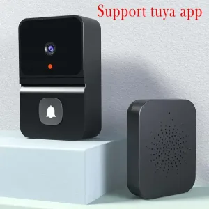 Tuya WiFi Video Doorbell Smart Home Indoor Security Protection Two Way Intercom Night Vision Rechargeable Doorbell with Camera