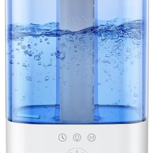 Maxcio 3.5 L Humidifier Children's Room, Top-Fill Ultrasonic RGB Night Light Humidifier, BPA-Free Aroma Diffuser, 360° Steam Nozzles, Running Time up to 40 Hours, 28 dB Super Quiet for Bedroom Plants