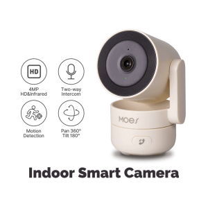 Tuya WiFi 4MP Indoor Security Camera with Night Vision and Motion Detection