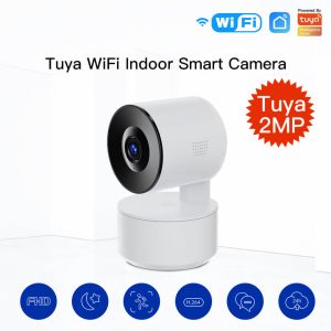 Tuya PTZ WiFi IP Camera Indoor Smart Automatic Tracking 1080P Wireless Security Camera AI Human Detection